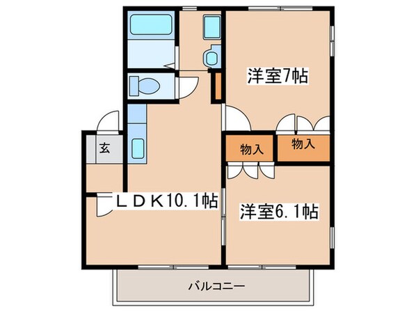 シェ　ポローニャⅠの物件間取画像